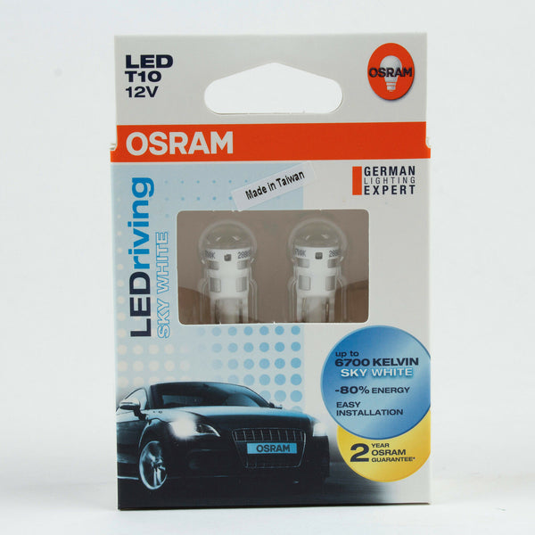 Osram LEDriving T10 194 Led Light 12V 6700K Sky White 2880SW (pack