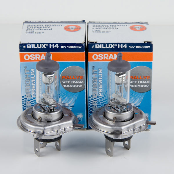 OSRAM H4 BILUX OFF-ROAD HALOGEN HEADLIGHT BULB 12V 100/90W (2PCS