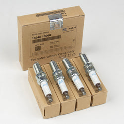 Genuine OEM Iridium Spark Plug 18846-10060 (Pack of 4) Fits Select 2012-2019 Hyundai Kia