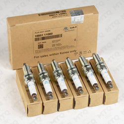 Genuine OEM Spark Plug 18851-11060 (Pack of 6) Fits 2010-2012 Hyundai Genesis Sedan