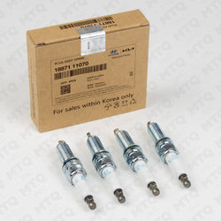 Genuine OEM Iridium Spark Plug 18871‑11070 (Pack of 4) Fits Select Hyundai Sonata Tucson, Kia K5 Rio