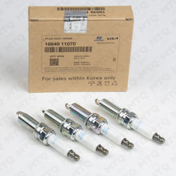 Genuine OEM Iridium Spark Plug 18849‑11070 (Pack of 4) Fits Select 2015–26 Hyundai Kia Genesis