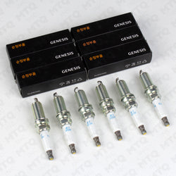 Genuine OEM Iridium Spark Plug 18852‑09070 (Pack of 6) Fits Genesis G70 G80 G90 Kia Stinger 3.3T