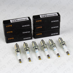 Genuine OEM Iridium Spark Plug 18852‑09070 (Pack of 6) Fits Genesis G70 G80 G90 Kia Stinger 3.3T