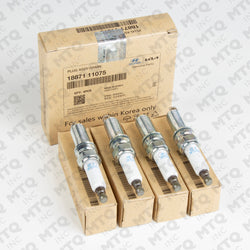 Genuine OEM Iridium Spark Plug 18871‑11075 (Pack of4) Fits Select Hyundai Elantra Kona K4 2.0L / Kia Niro 1.6L