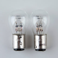 Stanley A4887M 24V 25/10W S25 BAY15d Clear Auto Bulb, Quantity=2 Bulbs