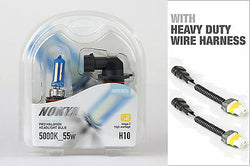 Nokya Pro Halogen H10 Cosmic White 5000K 55W with Ceramic Harnesses 1 pr NOK8026