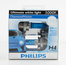 2013 Genuine Philips 5000K Diamond Vision H4 Halogen Bulb 12V 60/55W (2PC)