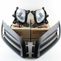 Genuine Hyundai Fog Light & Cover Kit for Genesis Coupe 2009-2012 LH & RH (Includes 2 Wire Harness)