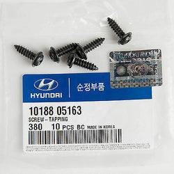 (5PC) Genuine OEM Hyundai Interior Trim Screw (Tapping) 10188-05163