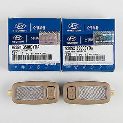 Genuine OEM Hyundai Lamp Assembly Vanity SET Beig 92891-3S000YDA, 92892-3S000YDA