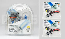 Nokya Cosmic White H11 Headlight Bulbs- 5000K 80W * With Nokya HD Wire Harnesses