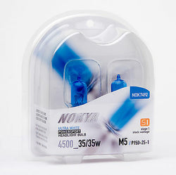 Nokya Ultra White M5 P15d-25-1 35W Headlight Bulbs for Yamaha YFM660 Raptor 125