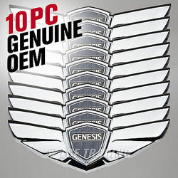 2008-2014 Hyundai Genesis Sedan OEM Hood Wing Emblem GENUINE 10 Pieces Reg Size