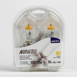 Nokya Crystal Clear H4/9003 100/90W High Wattage Headlight Bulbs NOK7913 -1 Pair