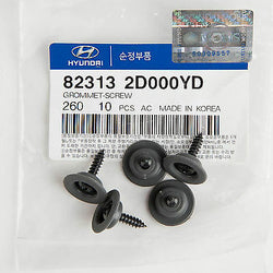 (5PC) Genuine OEM Hyundai Interior Grommet Screw 00-06 Santa Fe 82313-2D000YD