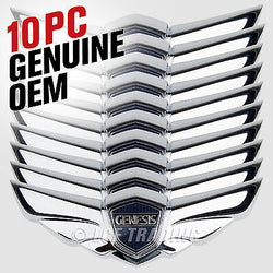 2008-2014 Hyundai Genesis Sedan Large Hood Wing Emblem LARGE SIZE / 10 Piece OEM