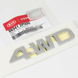 Genuine OEM Kia Sorento '4WD' Emblem for 2011-2014 Sorento R 86341-2P000