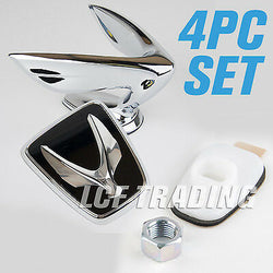 2010-2016 Hyundai Equus Hood Ornament & Rear Emblem (w/ Bracket & Nut) OEM