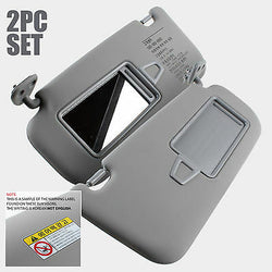 Genuine OEM Hyundai Sun Visors Left & Right for 07-10 Elantra Non-illuminated