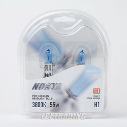 Nokya Pro-Halogen DOT Super White 3800K Headlight Bulb (1 Pair) H1 55W 12V - NOK8717