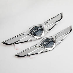 2017+ Hyundai Genesis G90 EQ900 OEM HOOD & TRUNK Wing Emblems SET 86320-D2300+