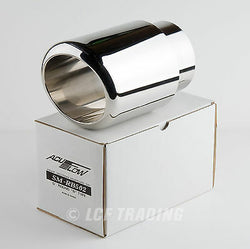 Acuflow RB502 Universal Muffler Tip Mirror Polished Stainless Steel 5' OD 4' ID
