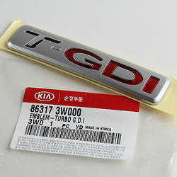 Genuine KIA Emblem for Sportage 2.0 Turbo T-GDI Trunk 115 X 23mm 86317-3W000