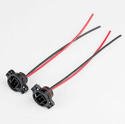 Headlight Male Wire Harness Pigtail Connector H16, 5202, 12086, PS24W QTY=2