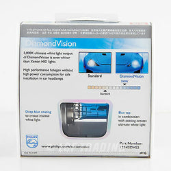 2013 Genuine Philips 5000K Diamond Vision H4 Halogen Bulb 12V 60/55W (2PC)