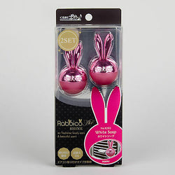 Diax Rabbico Air Shine Vent Mount Air Freshener Pink/White Soap No. 8762 (2PC)