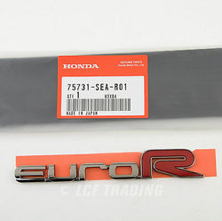 JDM Acura TSX Accord Euro R Emblem 145 x 23mm 75731-SEA-R01 OEM HONDA of JAPAN