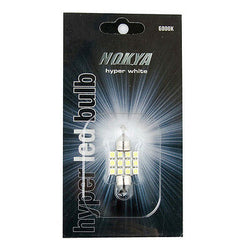 Nokya 10x31mm Dome LED Bulb Hyper White 6000K NOK6716 QTY=1 12-LEDs