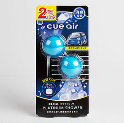 Carall Cue Air Clip Car Air Freshener, Platinum Shower Blue 3098 Made in Japan
