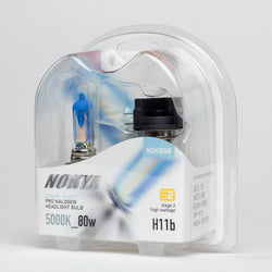 H11B Headlight Bulbs Nokya Cosmic White 5000K 80W (Stage 2) 1 Pair NOK8048