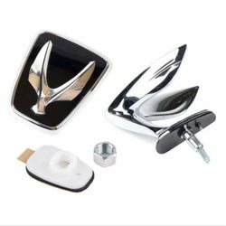 Genuine OEM Hyundai Emblem & Hood Ornament 4PC Kit for Equus 2009-2016