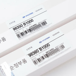 Genuine OEM Hyundai Kia 2015-16 Genesis Wiper Blade, 98350-B1000 & 98360-B1000 L&R