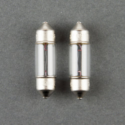 Stanley A3022C 12V 5W T8X29 Clear Auto Bulb, Made in Japan Quantity=2 Bulbs