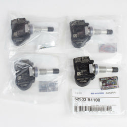 Genuine OEM Hyundai Kia TPMS Tire Pressure Sensor Valve 52933-B1100 (Pack of 4)