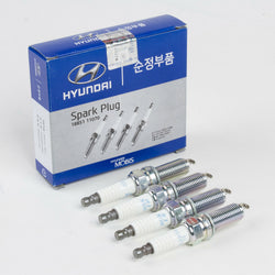 Genuine OEM Hyundai Kia NGK Spark Plugs 18851-11070 (Pack of 4)