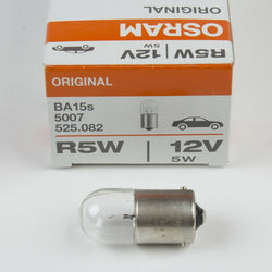 QTY=1PC R5W 5007 OSRAM 5W 12V BA15s halogen Bulb Made in Italy