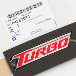 Genuine GM Chevrolet Malibu Turbo Emblem GM# 84257071 fits 2017-2018 Malibu