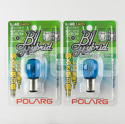 Polarg P4825W (L-48) 12V 21/5W S25 (1157) Type White Bulb / Made in Japan
