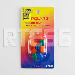 Polarg 305 P7100 T10 194 Color Cap Set. 194 Green, 194 Blue, 194 Red, 194 Orange