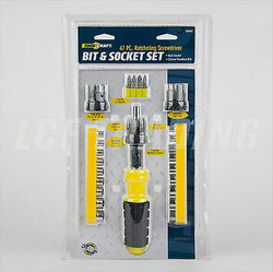 Shop Craft 47 PC Ratchet Driver Bit & Socket Tool Set / #83447