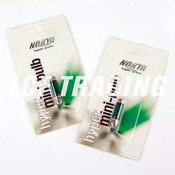 NOKYA DOME LIGHT BULB HYPER GREEN 10X37mm 10W QTY=2