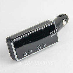 YAC TP-170 12V 1.2A & 2.1A Dual USB Car Charger for iPhone & iPad