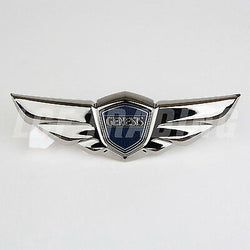2008-2014 Hyundai Genesis Sedan OEM Tail Gate Wing Emblem BLACK CHROME 10 PC USA