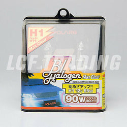 POLARG MAX CLEAR H1 HALOGEN HEADLIGHT BULB 55W HIGH OUTPUT - MADE IN JAPAN