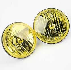 5 3/4' Round Sealed Beam Headlamp Conversion with 2 Clear DOT Bulbs H5006 2214S